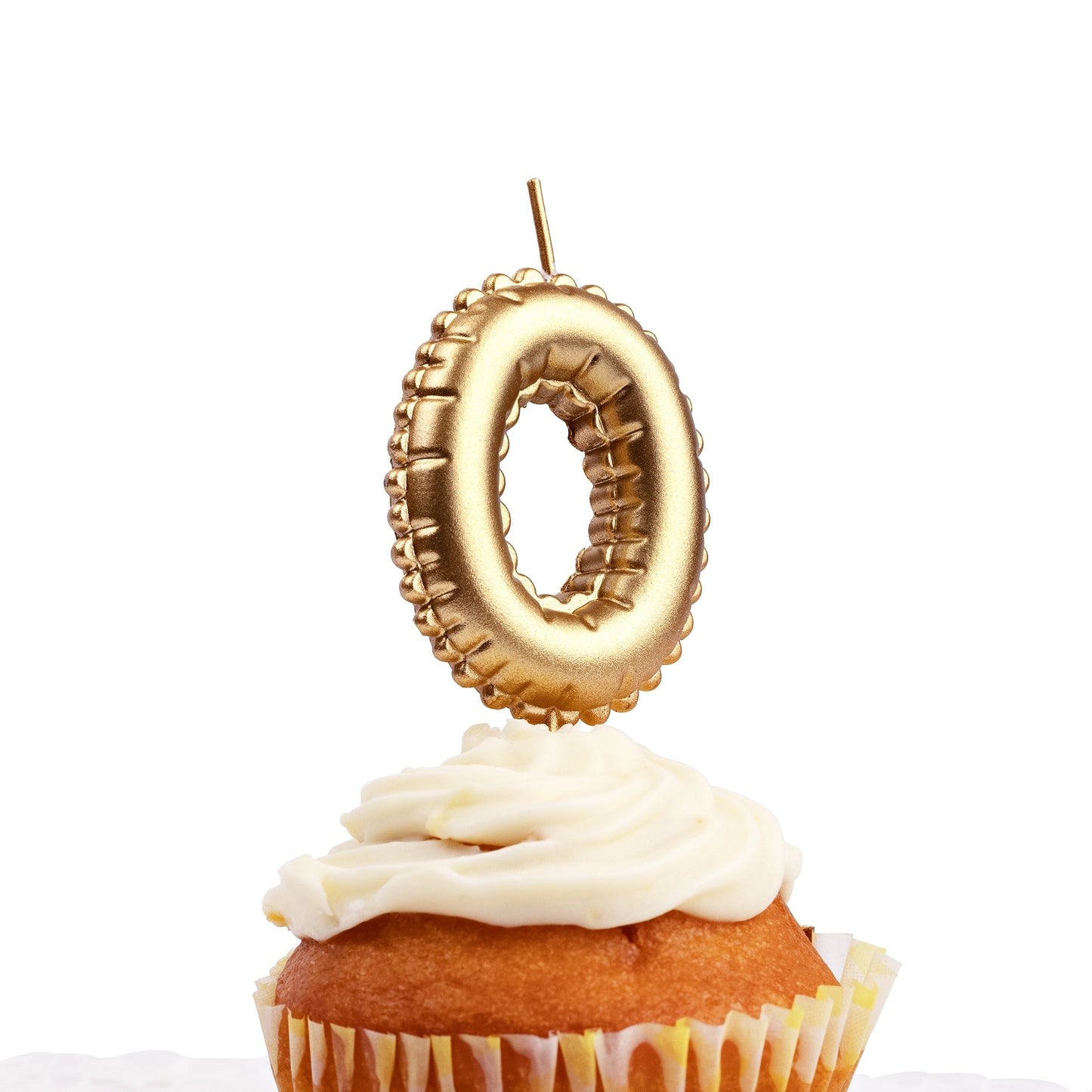 Gold Foil Balloon Number Candles