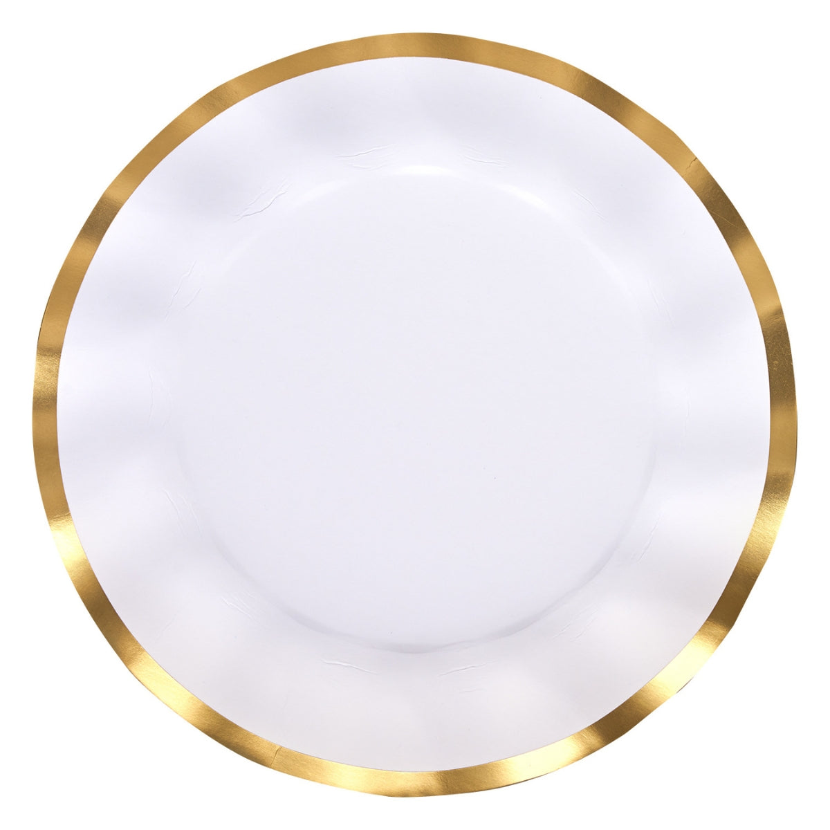 White Wavy Dinner Plates