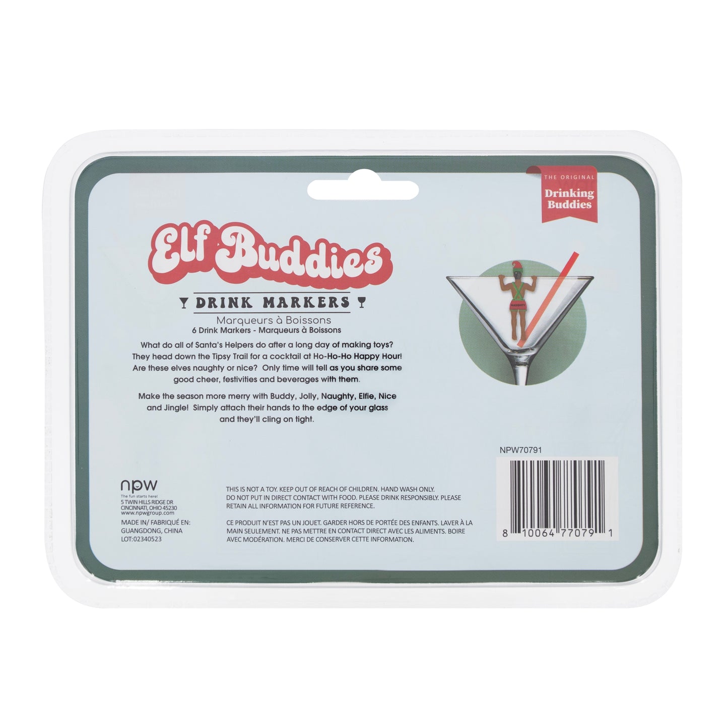 Elf Buddies Drink Markers