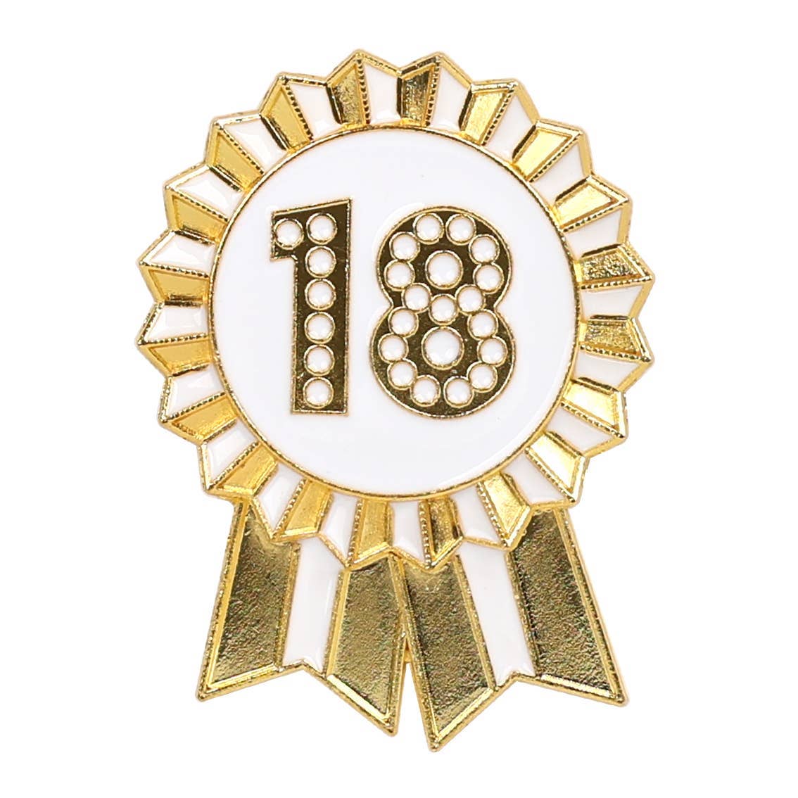 Milestone Birthdays Gold Enamel Pin