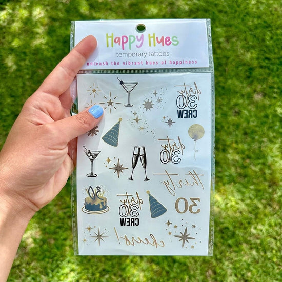 30th Birthday Temporary Tattoos