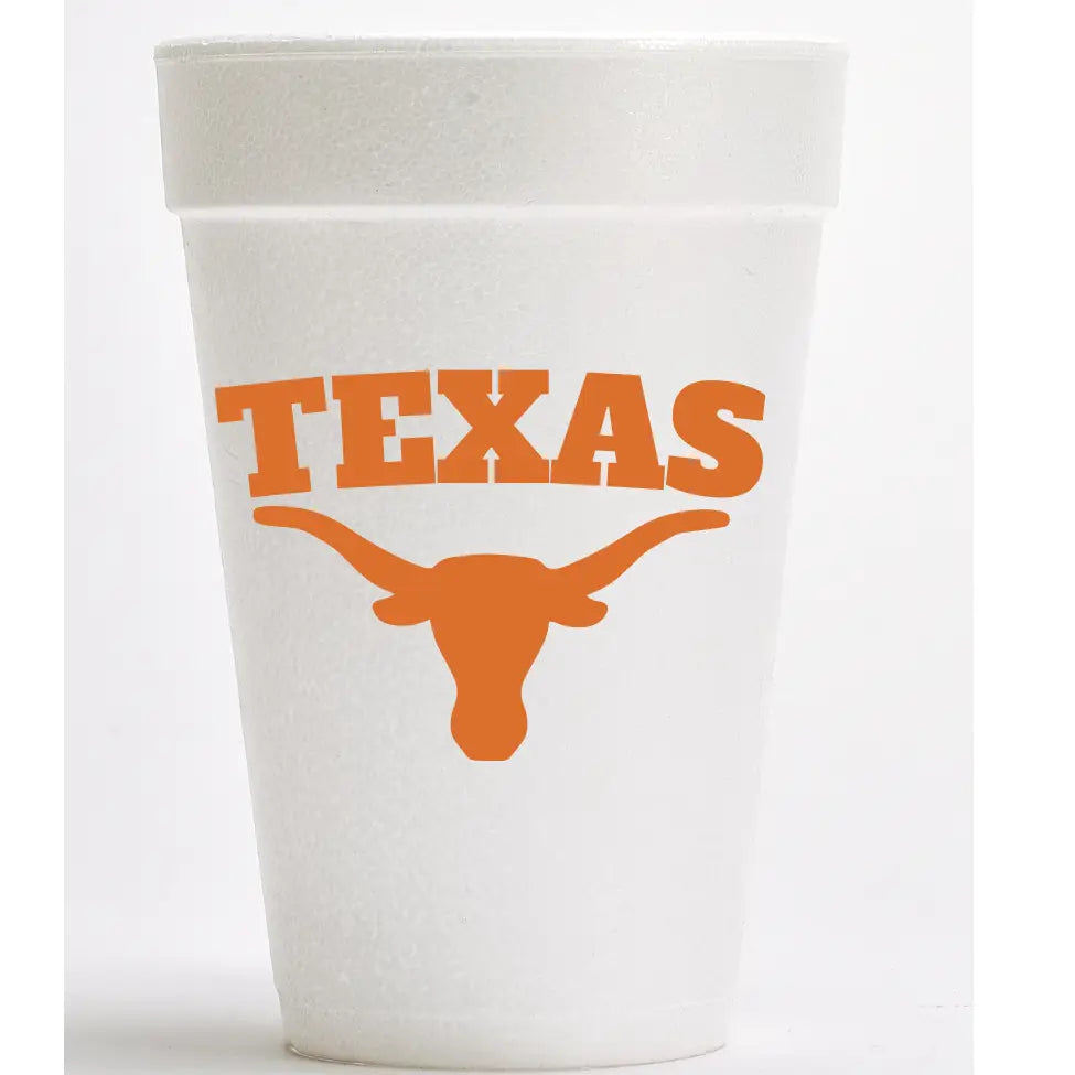Texas Longhorns Foam Cups