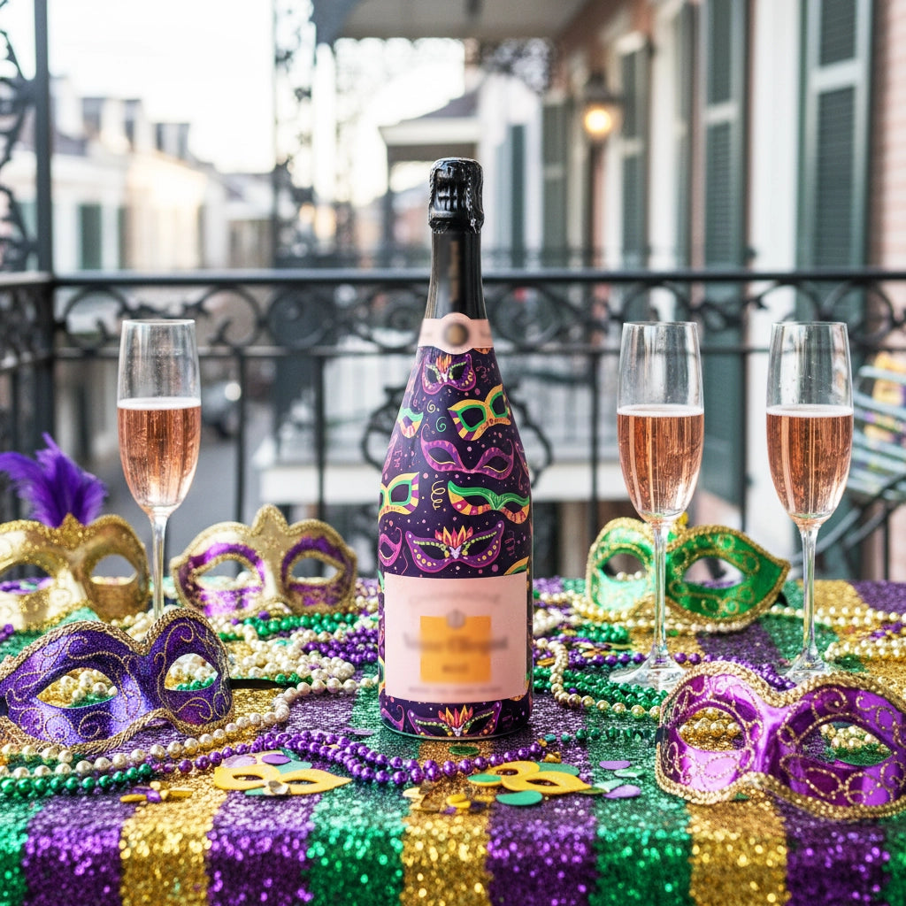 Beau Bottles Mardi Masquerade - Veuve Edition