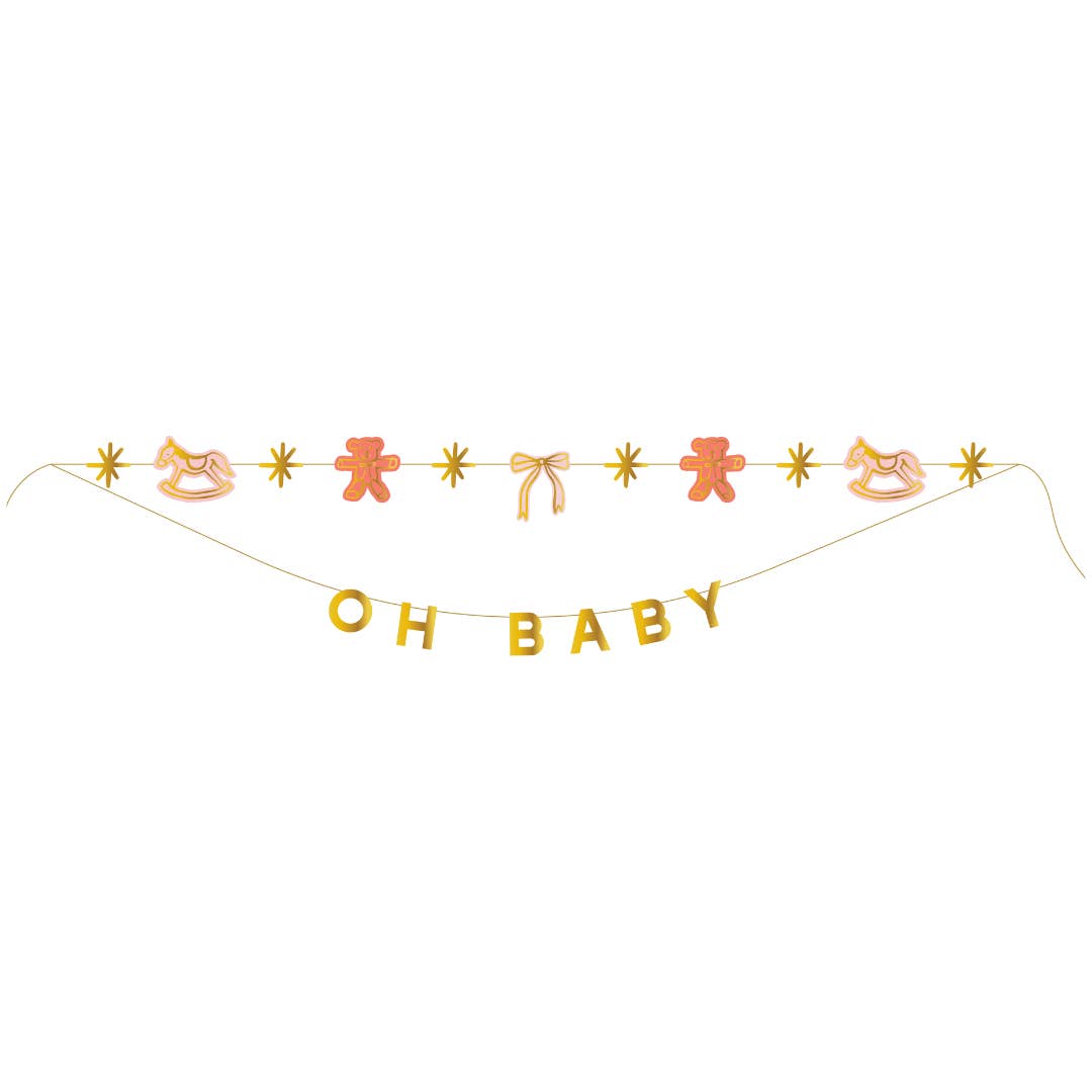 Oh Baby Pink Banner Set