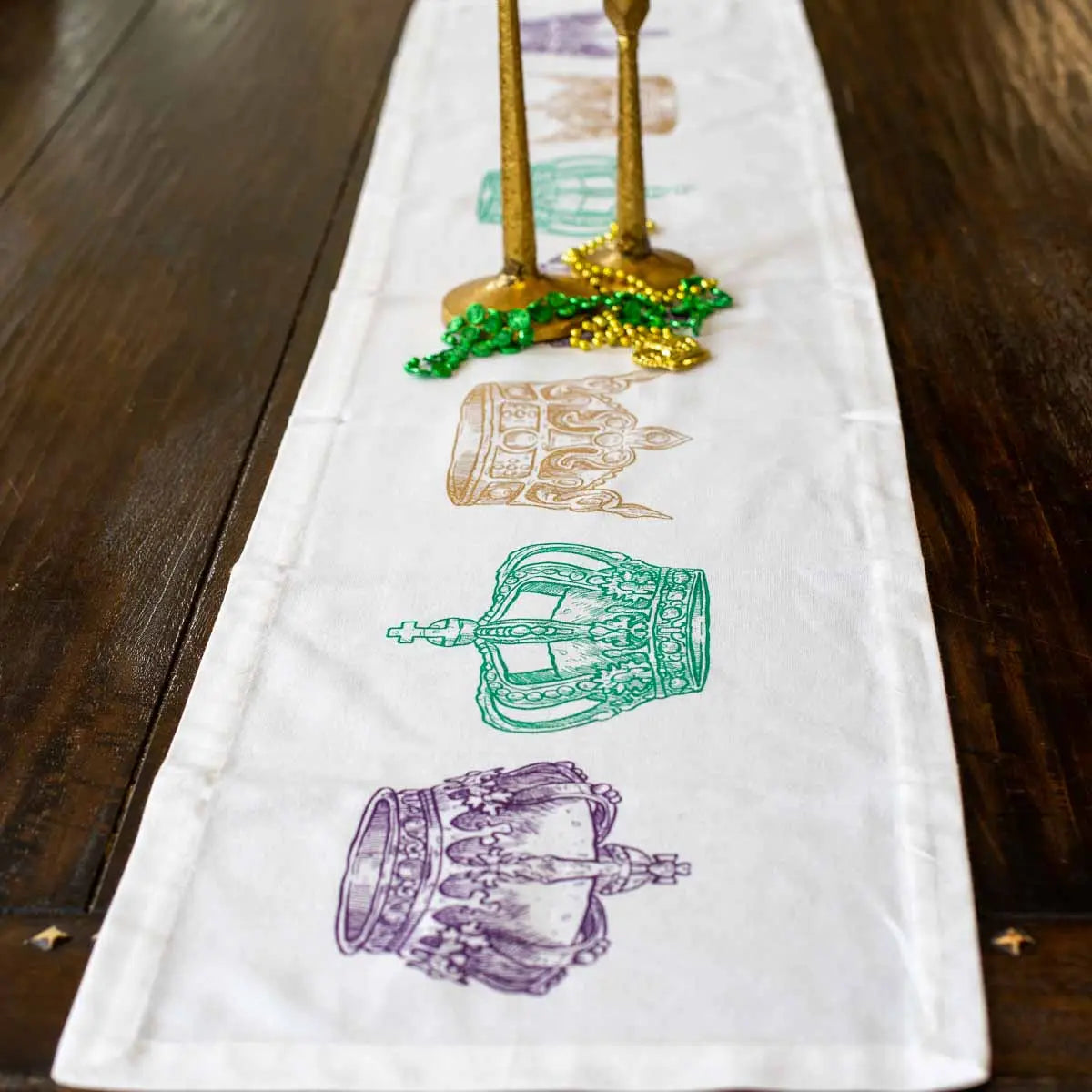 Mardi Gras Crown Table Runner
