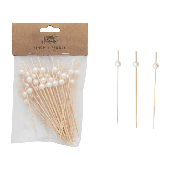 Pearl Bamboo Skewers