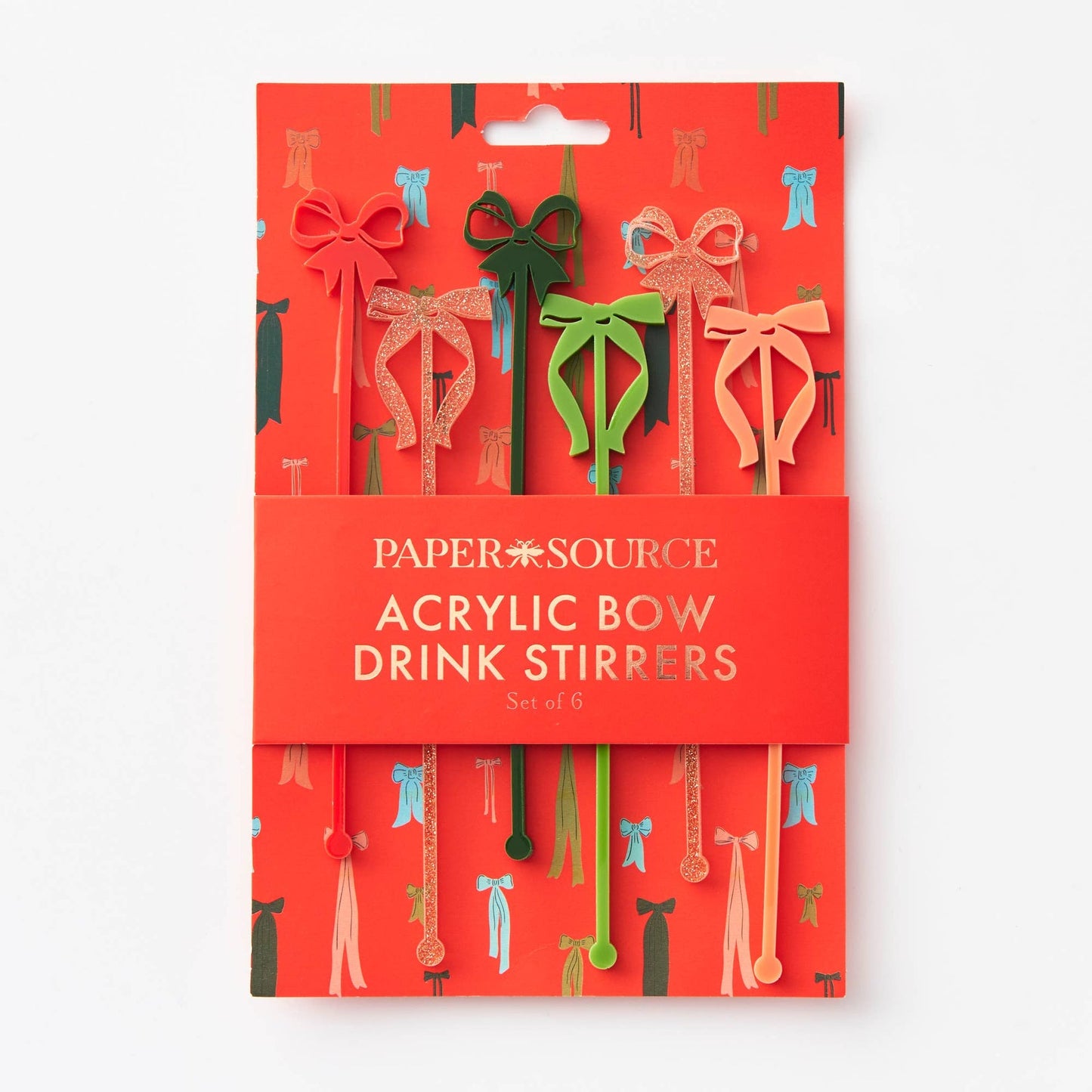 Acrylic Bow Drink Stirrers