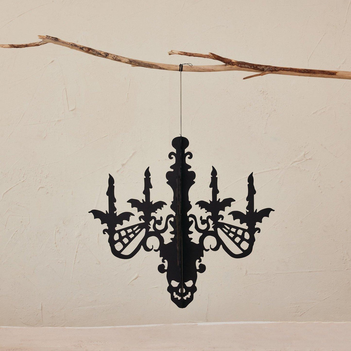 Hanging Paper Chandelier with Bats