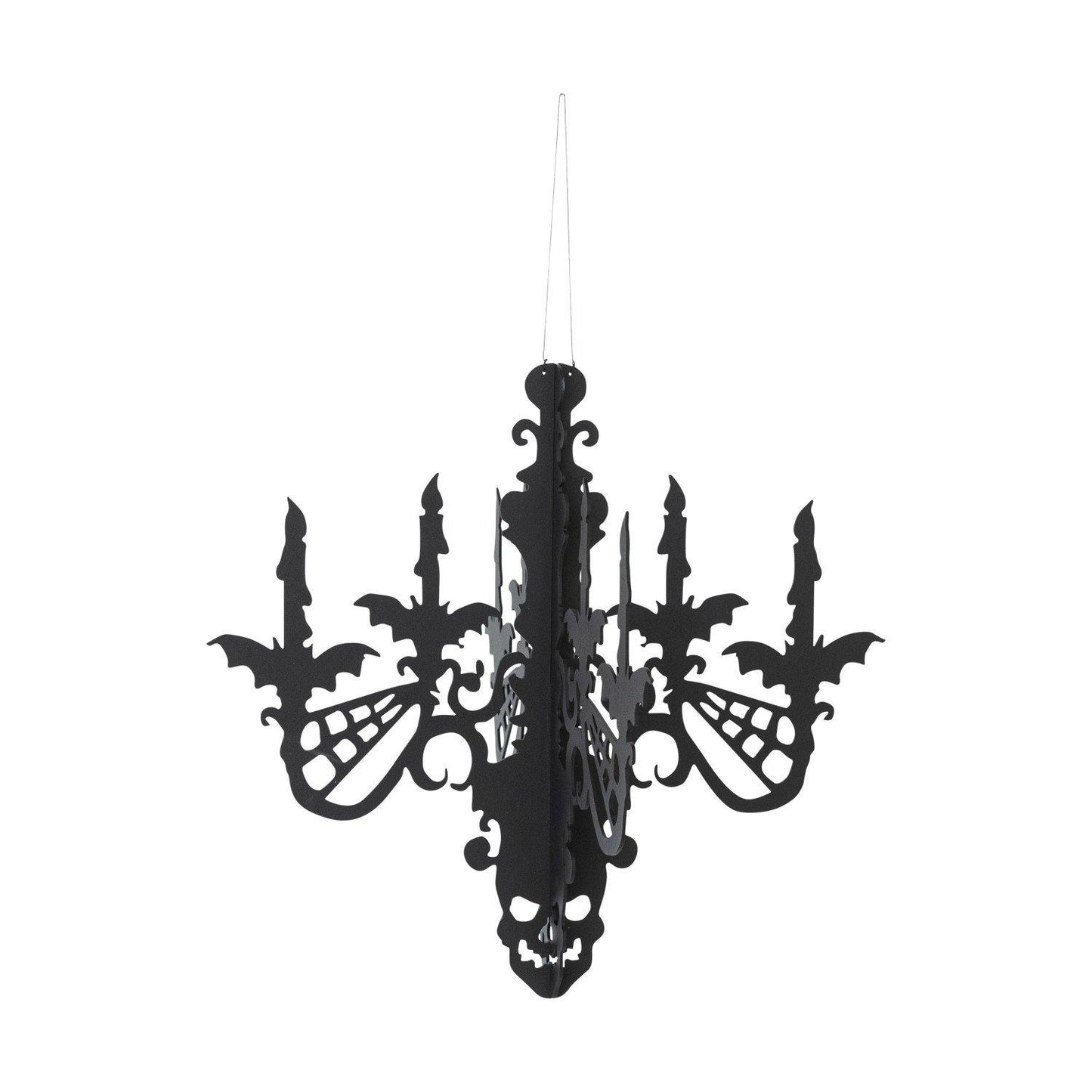 Hanging Paper Chandelier with Bats