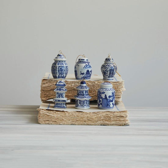 Stoneware Ginger Jar Ornaments
