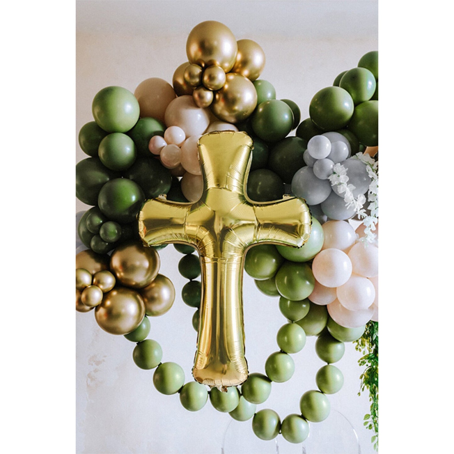 36" Gold Cross Mylar