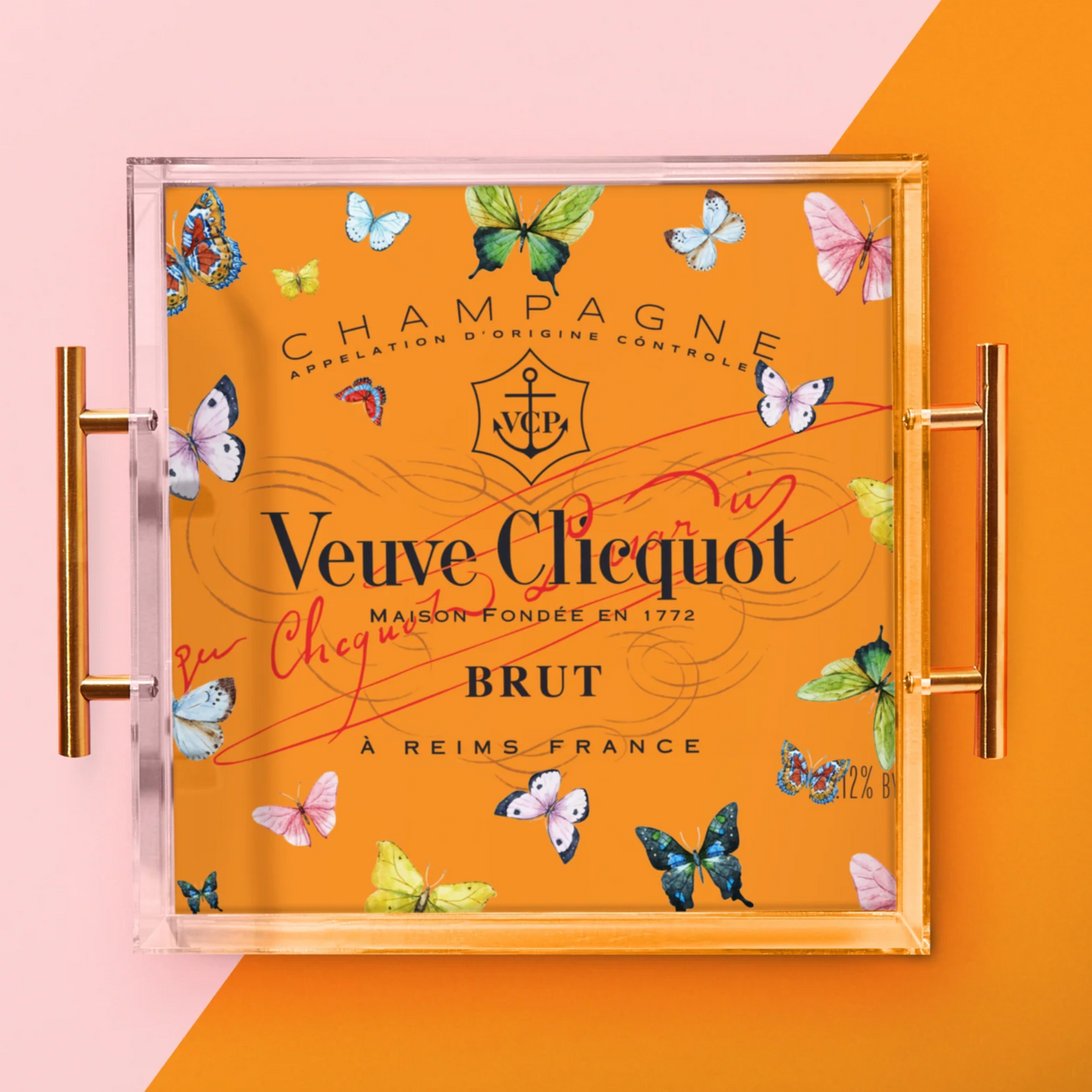 Load image into Gallery viewer, Veuve Orange Butterfly Tray
