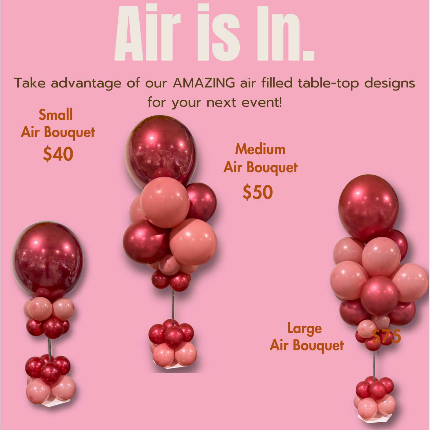 Air-Filled Balloon Bouquet