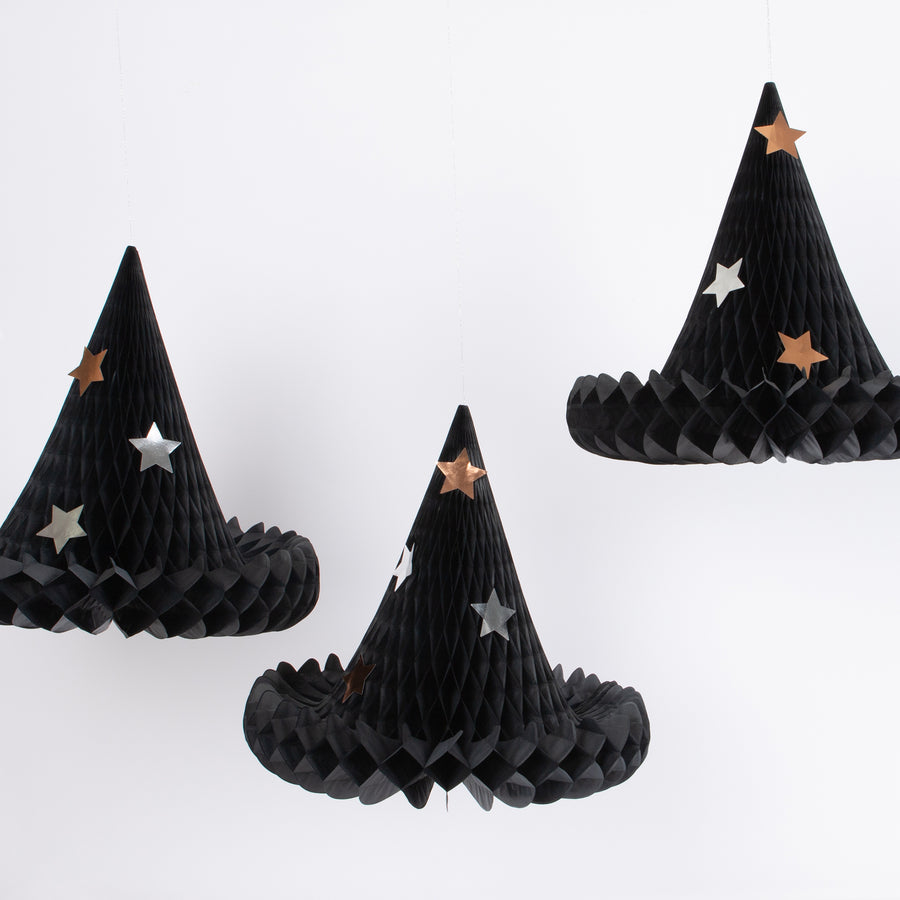 Honeycomb Witch Hat Decoration