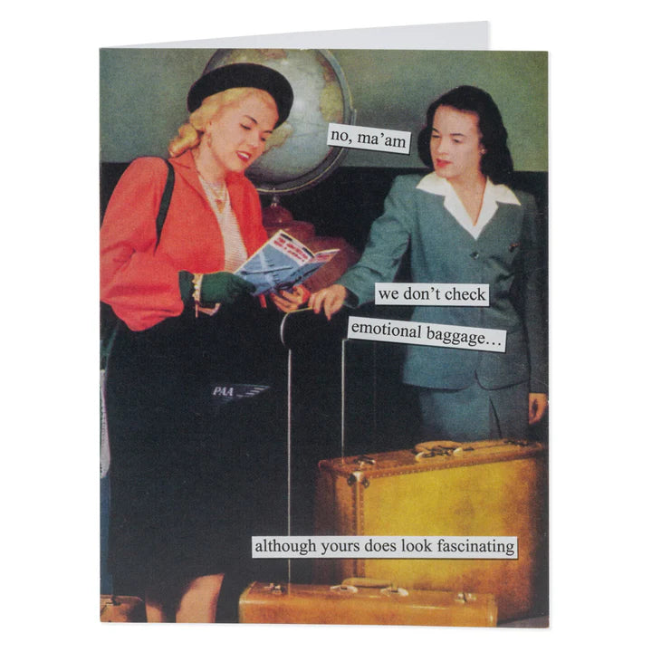 Emotional Baggage Greeting Card