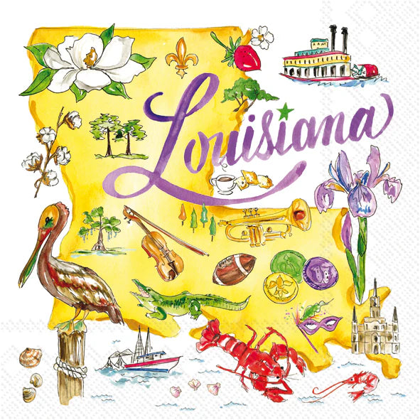 Louisiana State Collection Cocktail Napkins