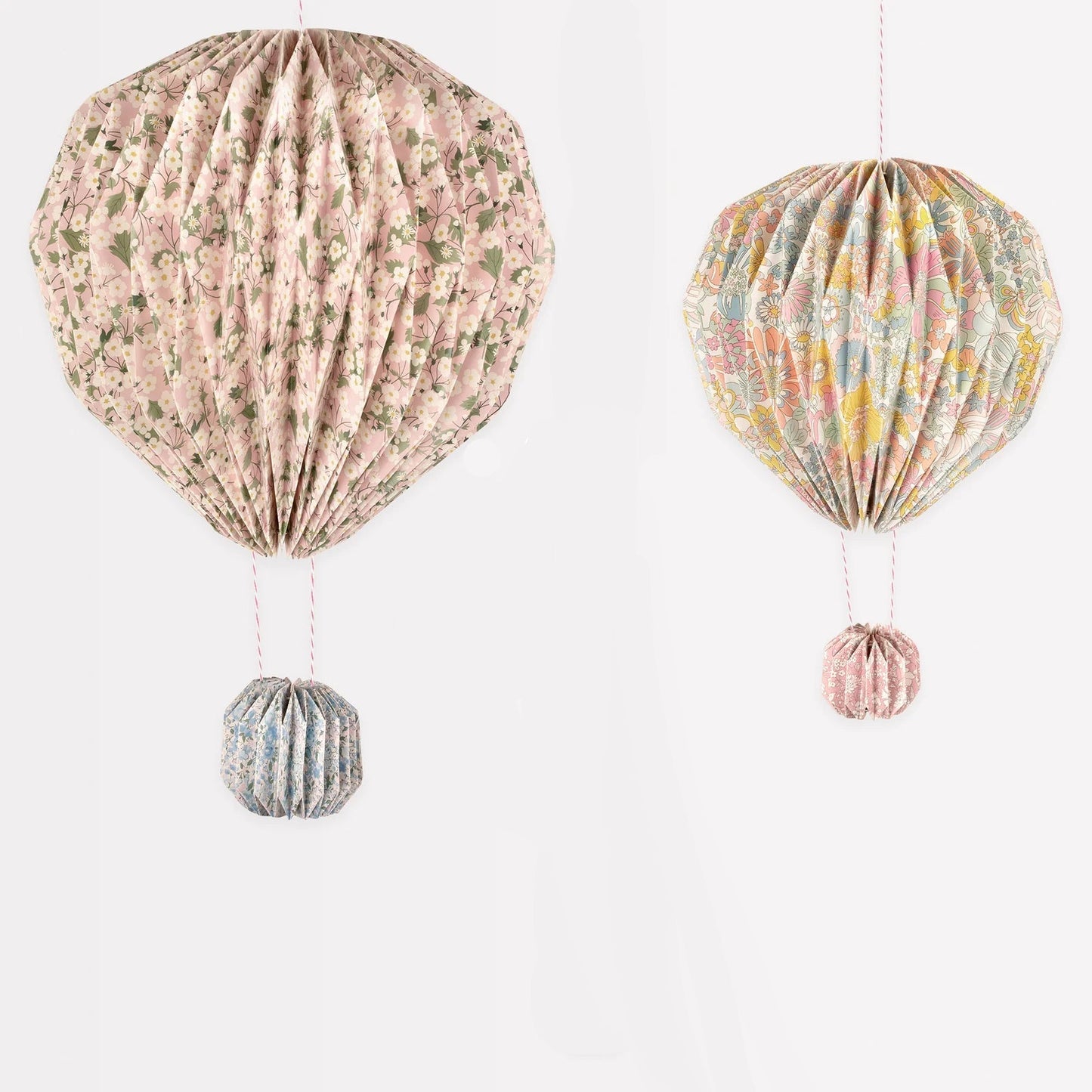 Origami Hot Air Balloon Duo