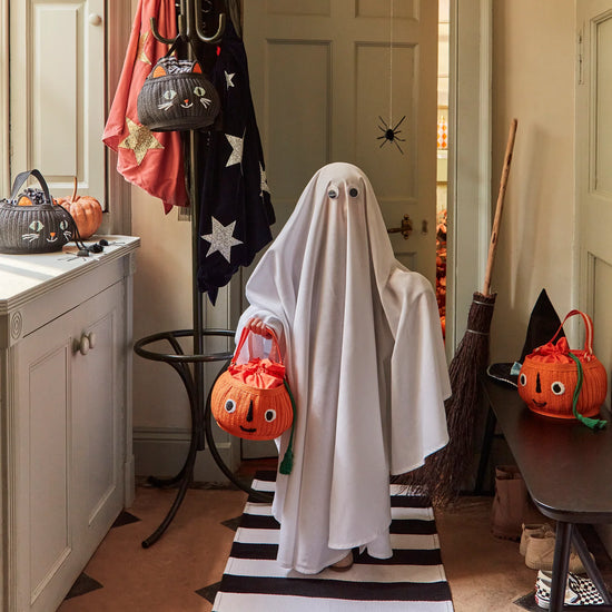 Pumpkin Basket Trick or Treat Bag