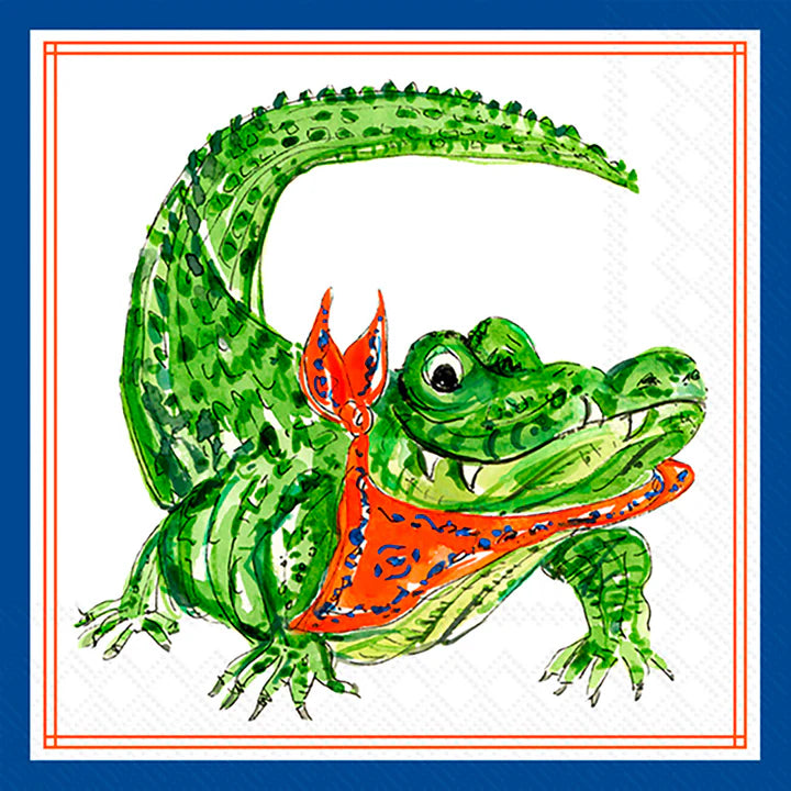 Alligator Bandana Cocktail Napkins