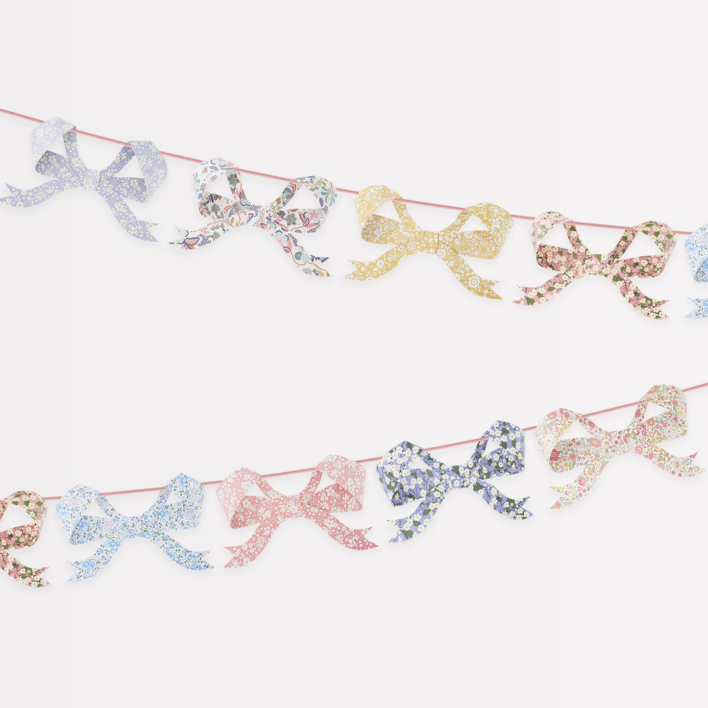 Liberty Floral Bow Garland