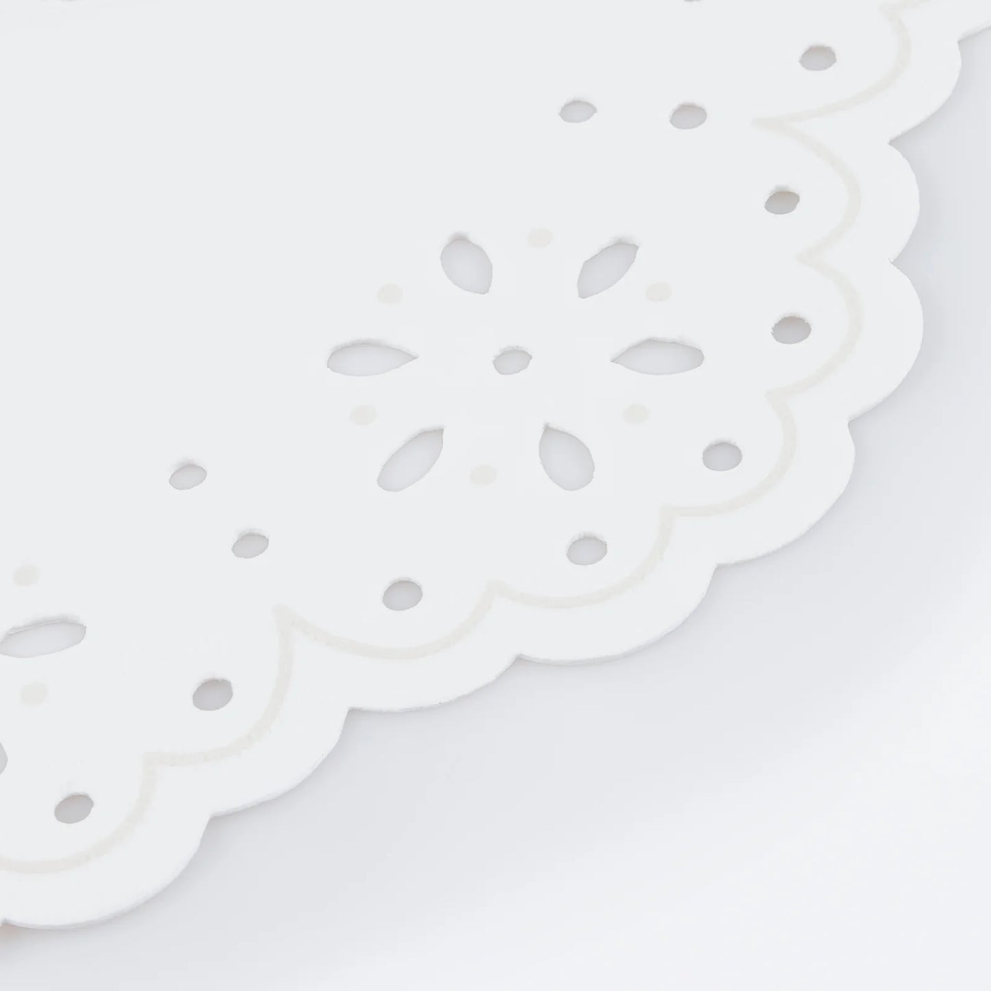 Broderie Anglaise Lace White Small Napkins