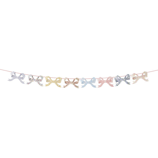 Liberty Floral Bow Garland