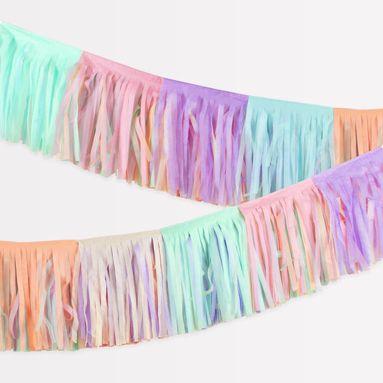 Pastel Fringe Garland