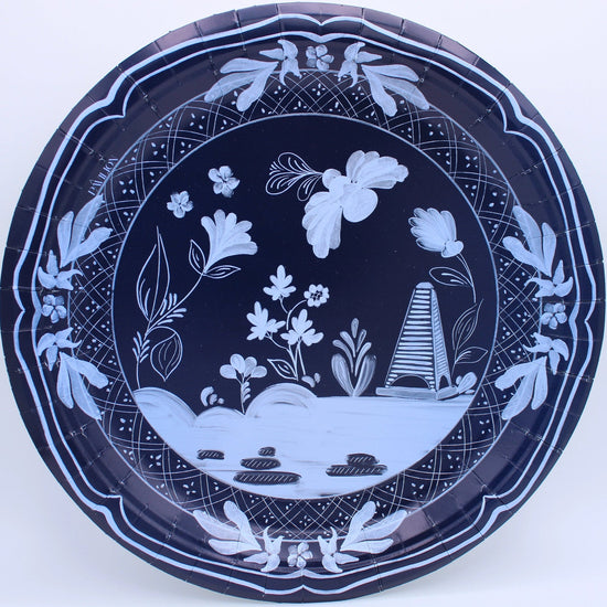 Beachside Pavilion Navy Dinner Plates