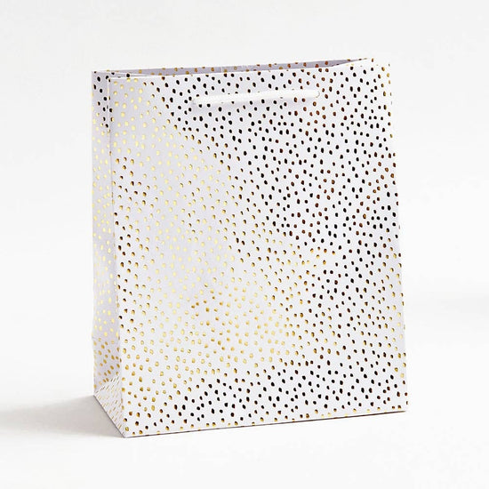 Gold Foil Flurry Gift Bag, Medium