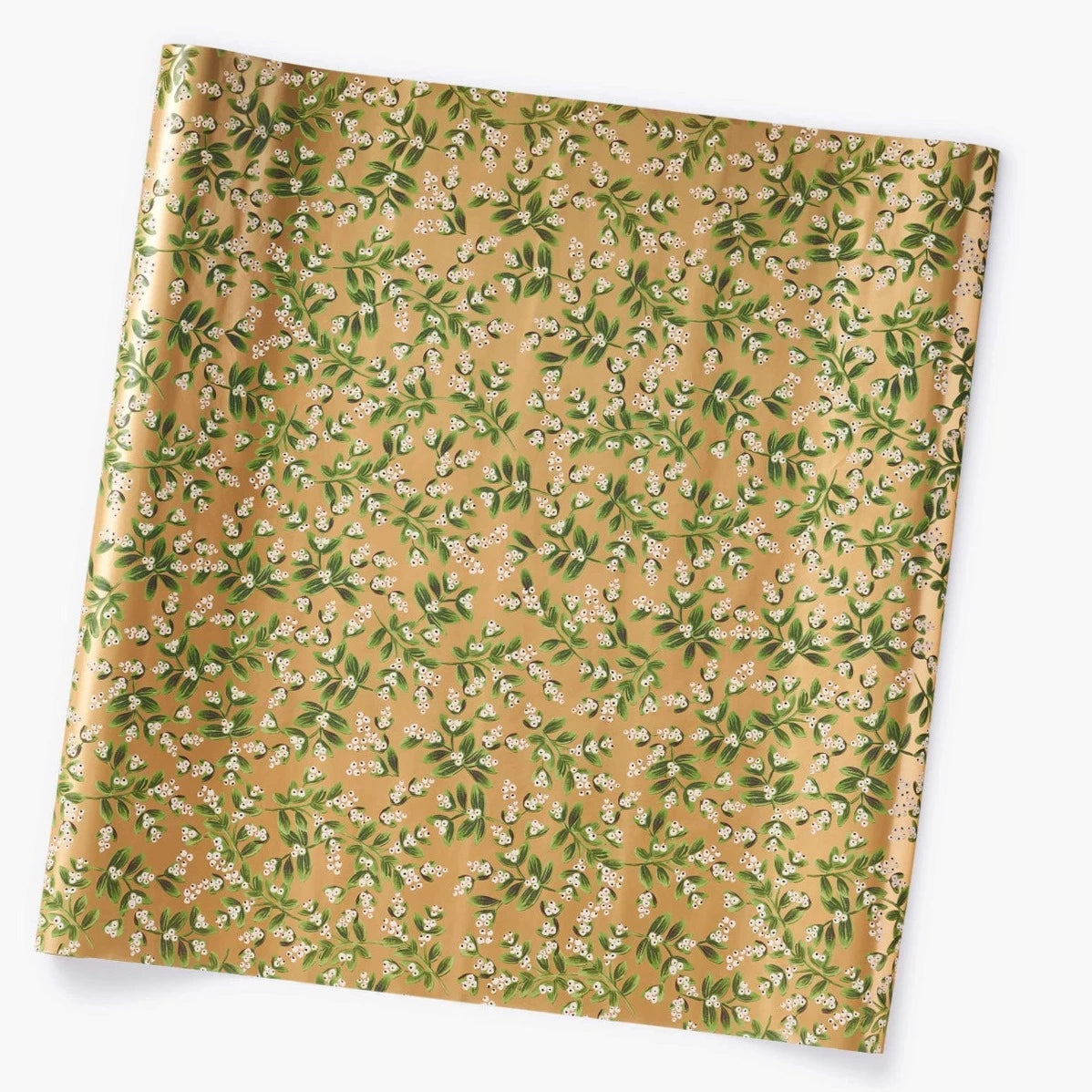 Load image into Gallery viewer, Mistletoe Gold Continuous Wrapping Roll
