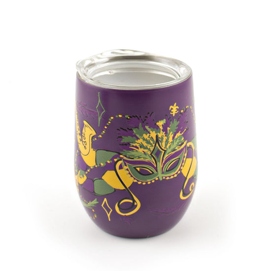Mardi Gras Stainless Tumbler