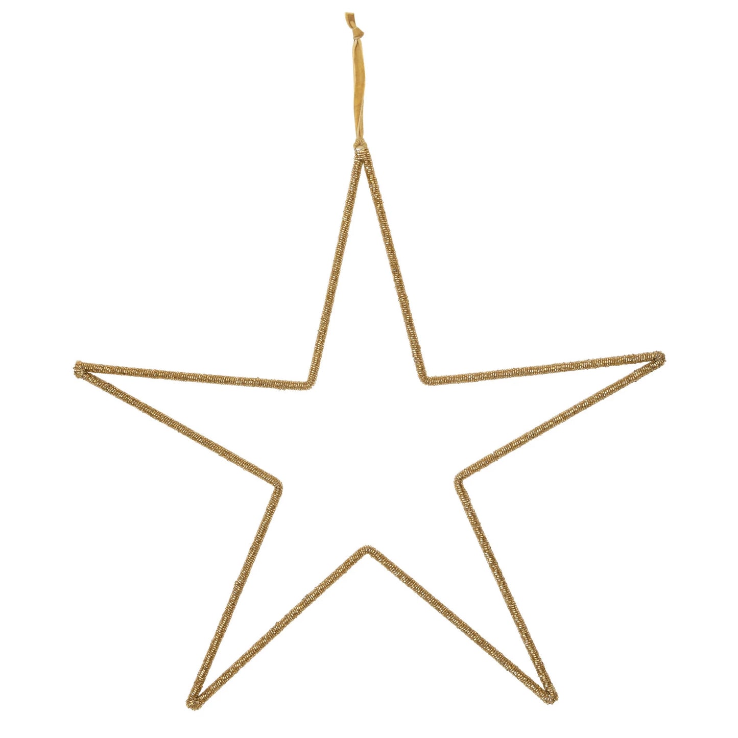 Hanging Metal & Glass Bead Star