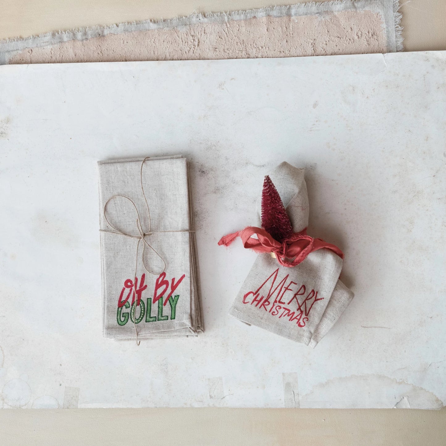 Cotton Printed Christmas Napkins