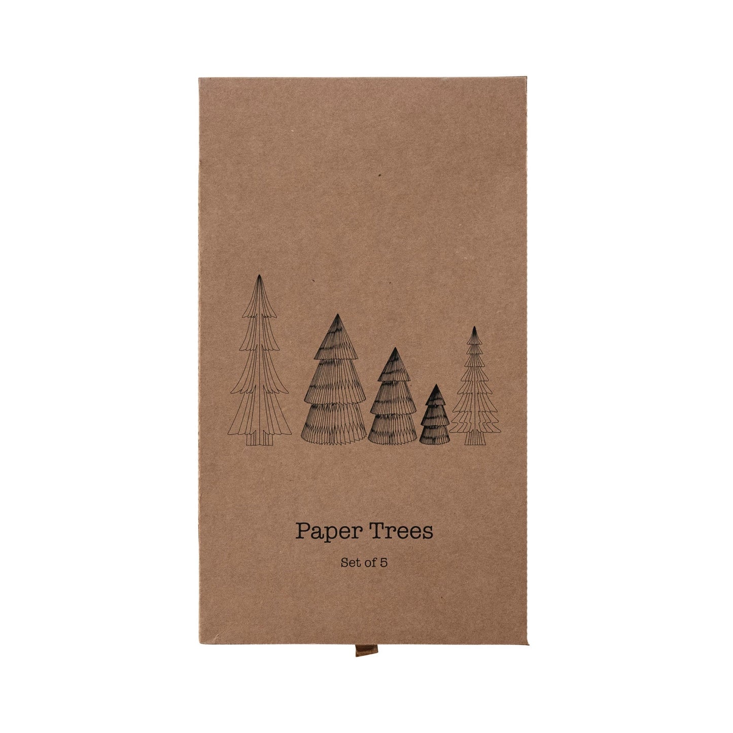 Paper Folding Honeycomb Trees - Set of 5