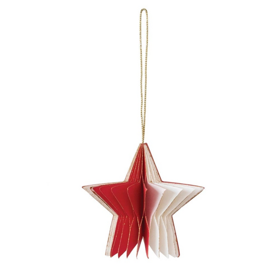 Paper Honeycomb Star Ornament
