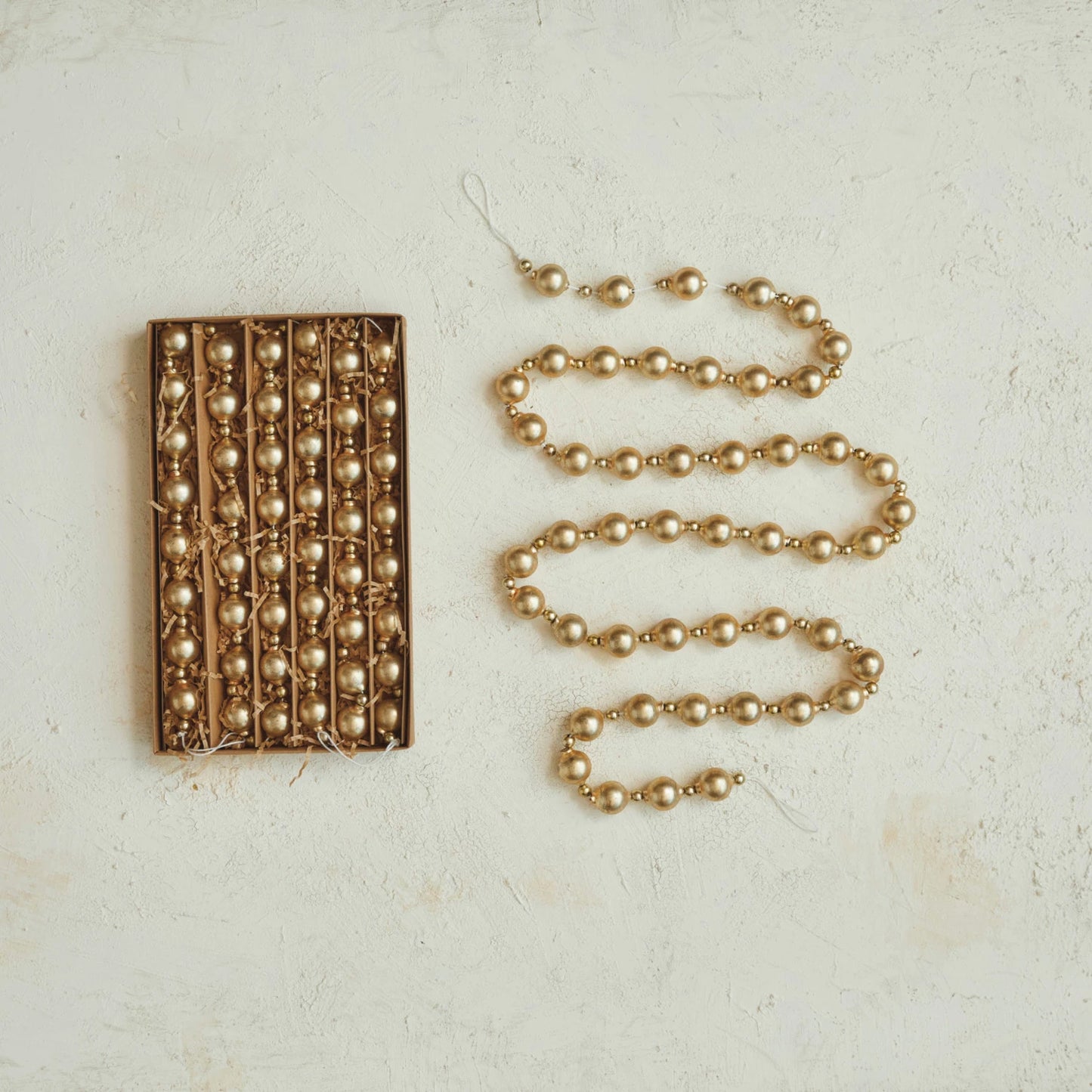 Gold Glass Ornament Garland
