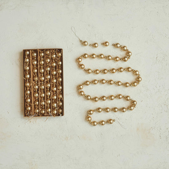 Gold Glass Ornament Garland