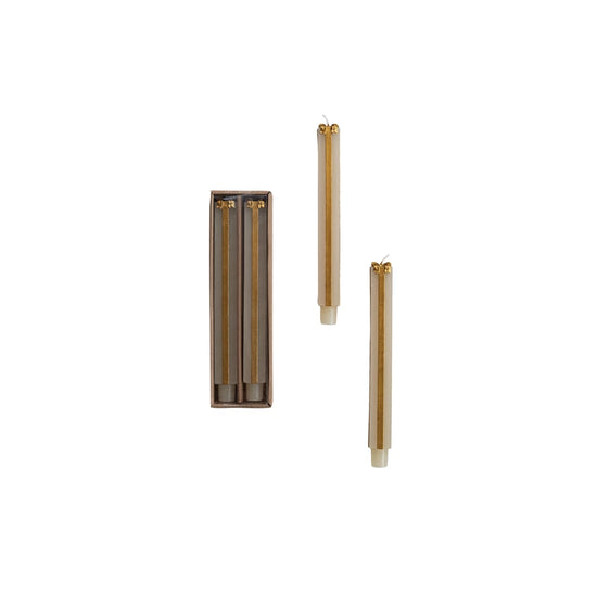 Wrapped Present Taper Candles