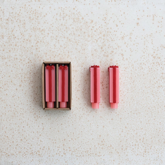 Pink & Red Gift Small Taper Candles