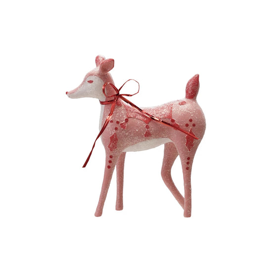 Pink and Red Resin Deer