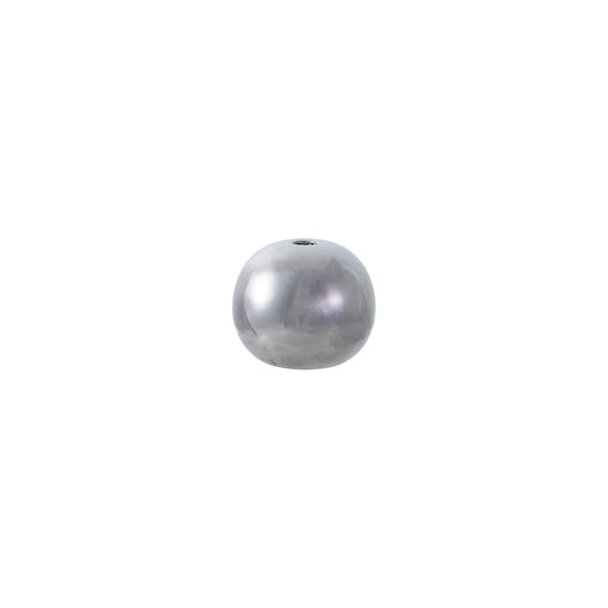Silver Ceramic Ball Candle Holder