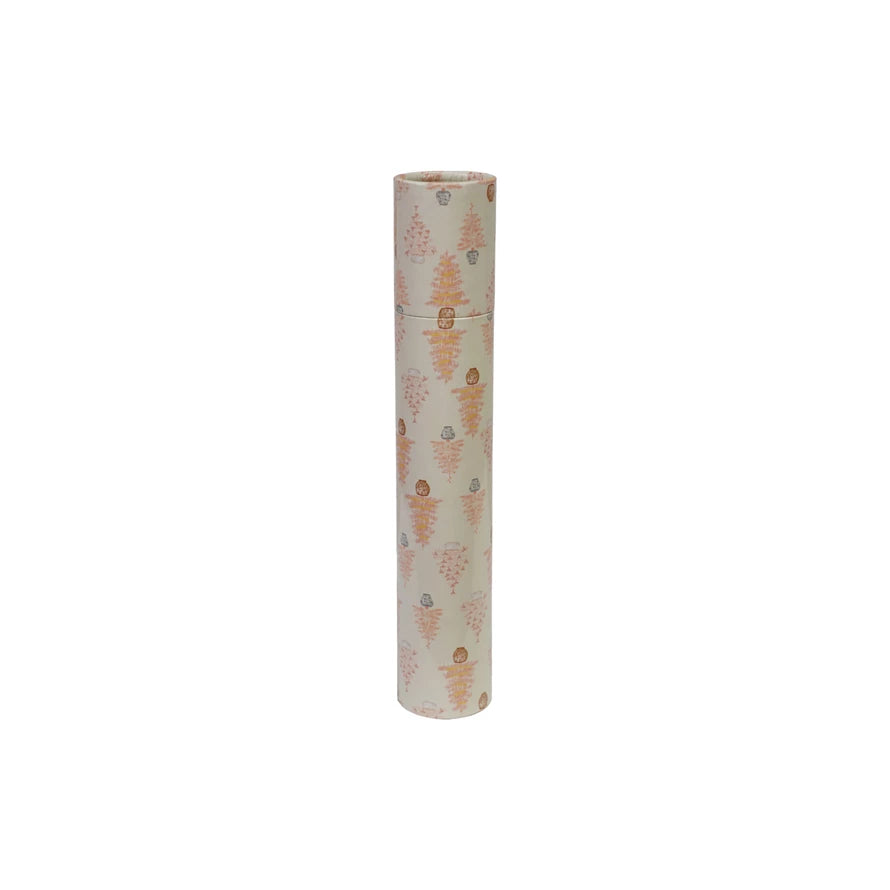 Fireplace Matches in Potted Tree Patterned Tube
