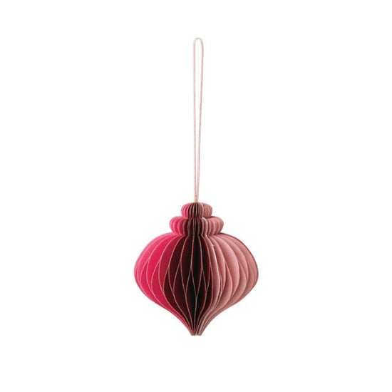 Shades of Pink Paper Honeycomb Ornaments