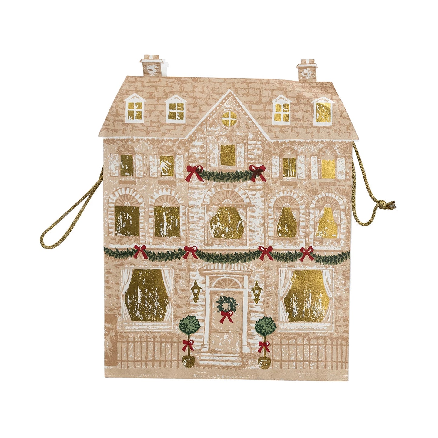 Holiday House Paper Gift Bag