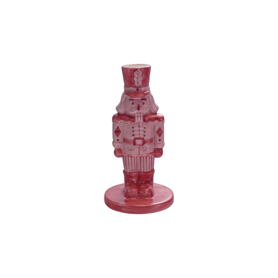 Stoneware Nutcracker Candle Holder