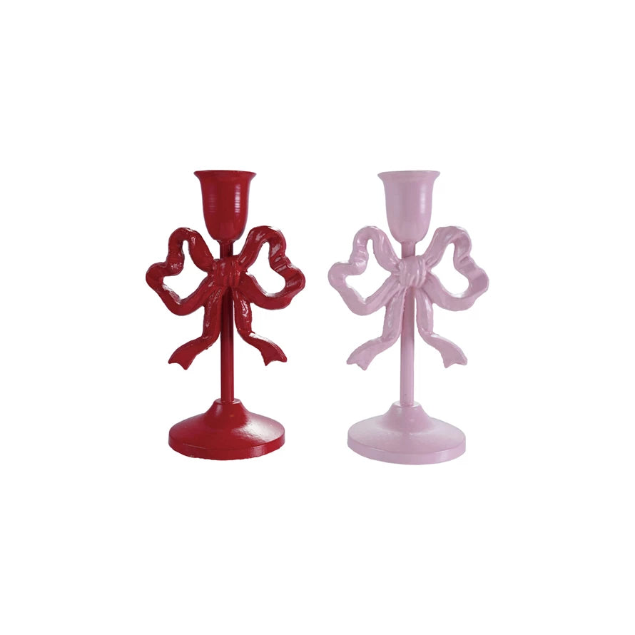 Metal Bow Candle Holder