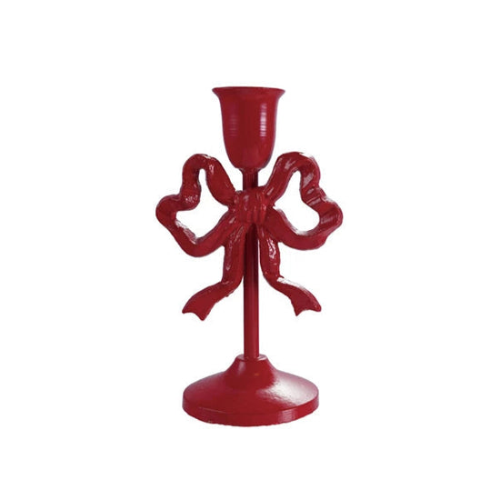 Metal Bow Candle Holder