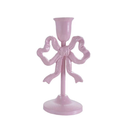 Metal Bow Candle Holder