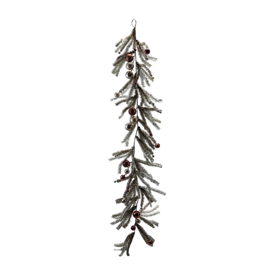 Tinsel Garland with Ornaments