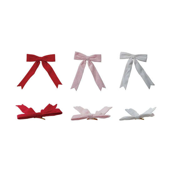 Velvet Clip-on Bow